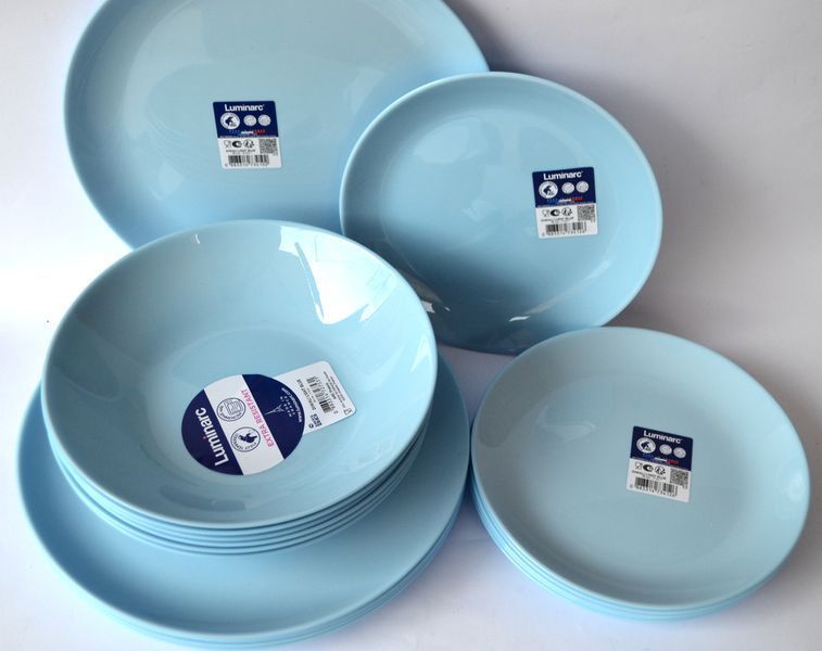 Сервіз Luminarc Diwali Light Blue 18 предметів (тех тара) DIWALI LIGHT BLUE 18 фото