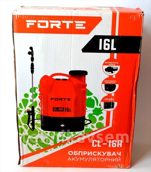 Обприскувач акумуляторний Forte 16 л CL-16A CL-16A фото