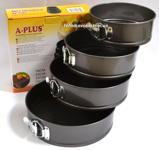 Формы для выпечки A-Plus 1745 (18см,20см ,22, 24 см) 1745 фото